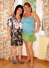 Bubblicious Old And Young Lezzies Get Naughty