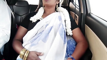 , , Car Sex Sexy Saree Aunty Stepson In Law Romantic Telugu Dirty Talks, వదన మరద దగలట - Mature.nl video